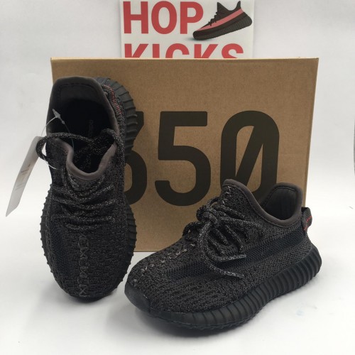 Yeezy Boost 350 Black Static Infant [Reflective]